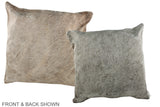 Champagne 20"x20" Brazilian Cowhide Pillow #A36563 by Hudson Hides