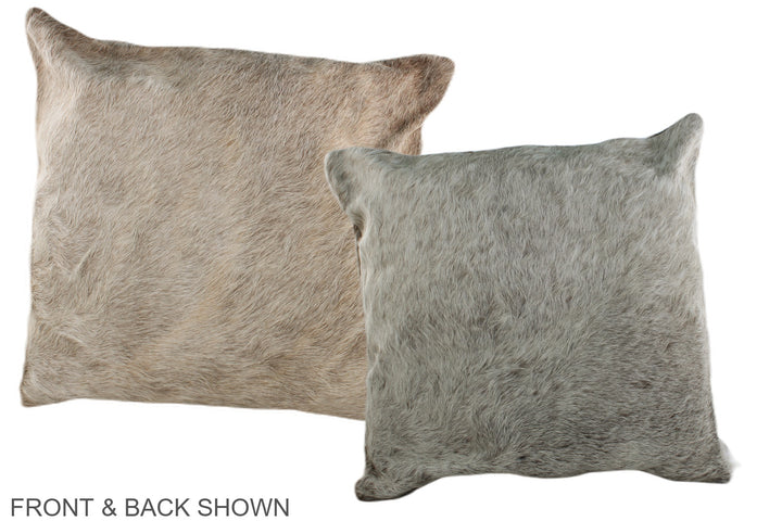 Champagne 20"x20" Brazilian Cowhide Pillow #A36563 by Hudson Hides