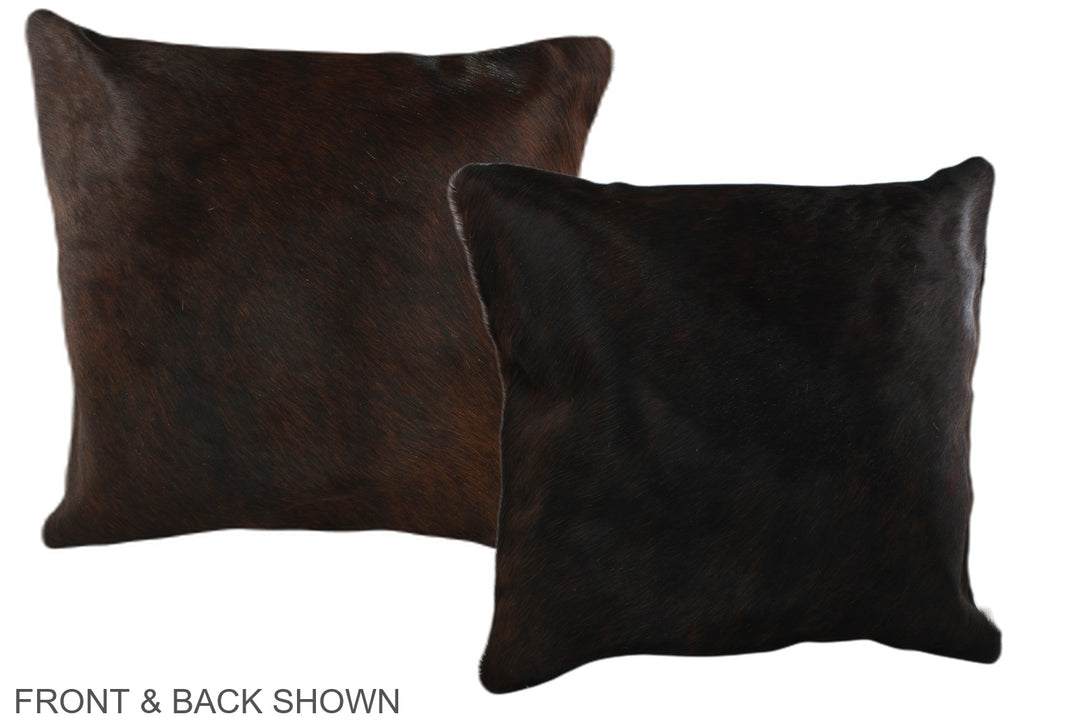 Dark Brindle 20"x20" Brazilian Cowhide Pillow #A36570 by Hudson Hides