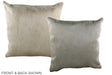 Solid White 20"x20" Brazilian Cowhide Pillow #A36580 by Hudson Hides