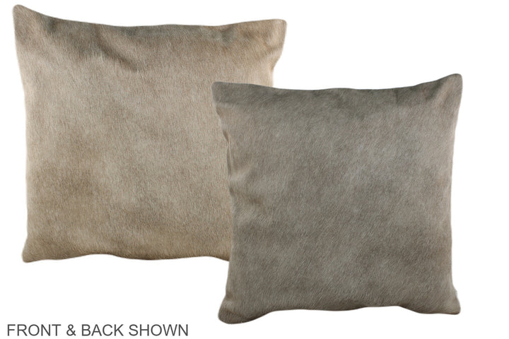 Champagne 20"x20" Brazilian Cowhide Pillow #A36586 by Hudson Hides
