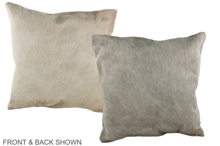 Champagne 20"x20" Brazilian Cowhide Pillow #A36588 by Hudson Hides