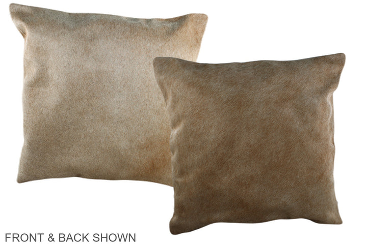 Caramel 20"x20" Brazilian Cowhide Pillow #A36595 by Hudson Hides