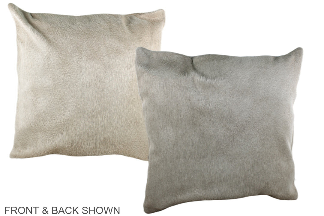 Champagne 20"x20" Brazilian Cowhide Pillow #A36598 by Hudson Hides