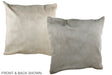 Champagne 20"x20" Brazilian Cowhide Pillow #A36598 by Hudson Hides