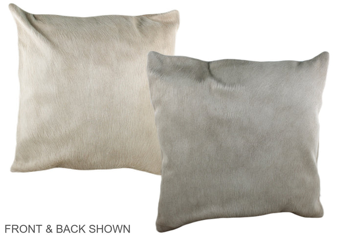 Champagne 20"x20" Brazilian Cowhide Pillow #A36598 by Hudson Hides
