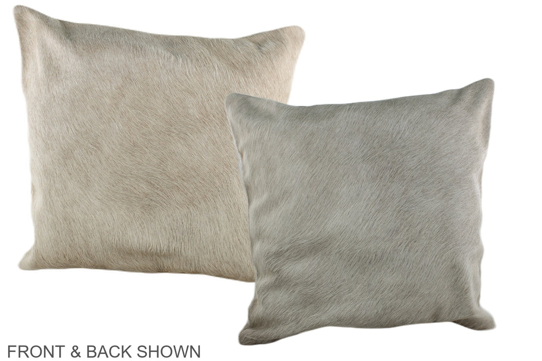 Taupe 20"x20" Brazilian Cowhide Pillow #A36607 by Hudson Hides