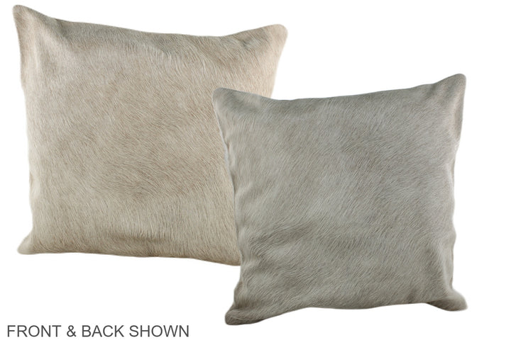 Taupe 20"x20" Brazilian Cowhide Pillow #A36607 by Hudson Hides