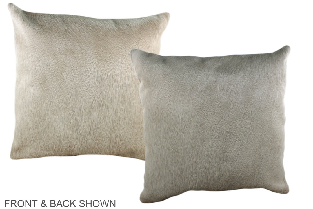 Champagne 20"x20" Brazilian Cowhide Pillow #A36609 by Hudson Hides
