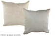 Champagne 20"x20" Brazilian Cowhide Pillow #A36612 by Hudson Hides