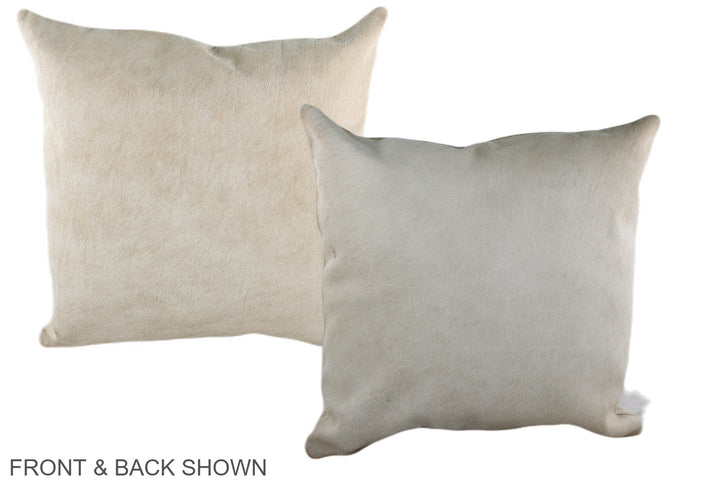 Champagne 20"x20" Brazilian Cowhide Pillow #A36612 by Hudson Hides