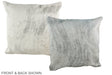 Grey 20"x20" Brazilian Cowhide Pillow #A36617 by Hudson Hides