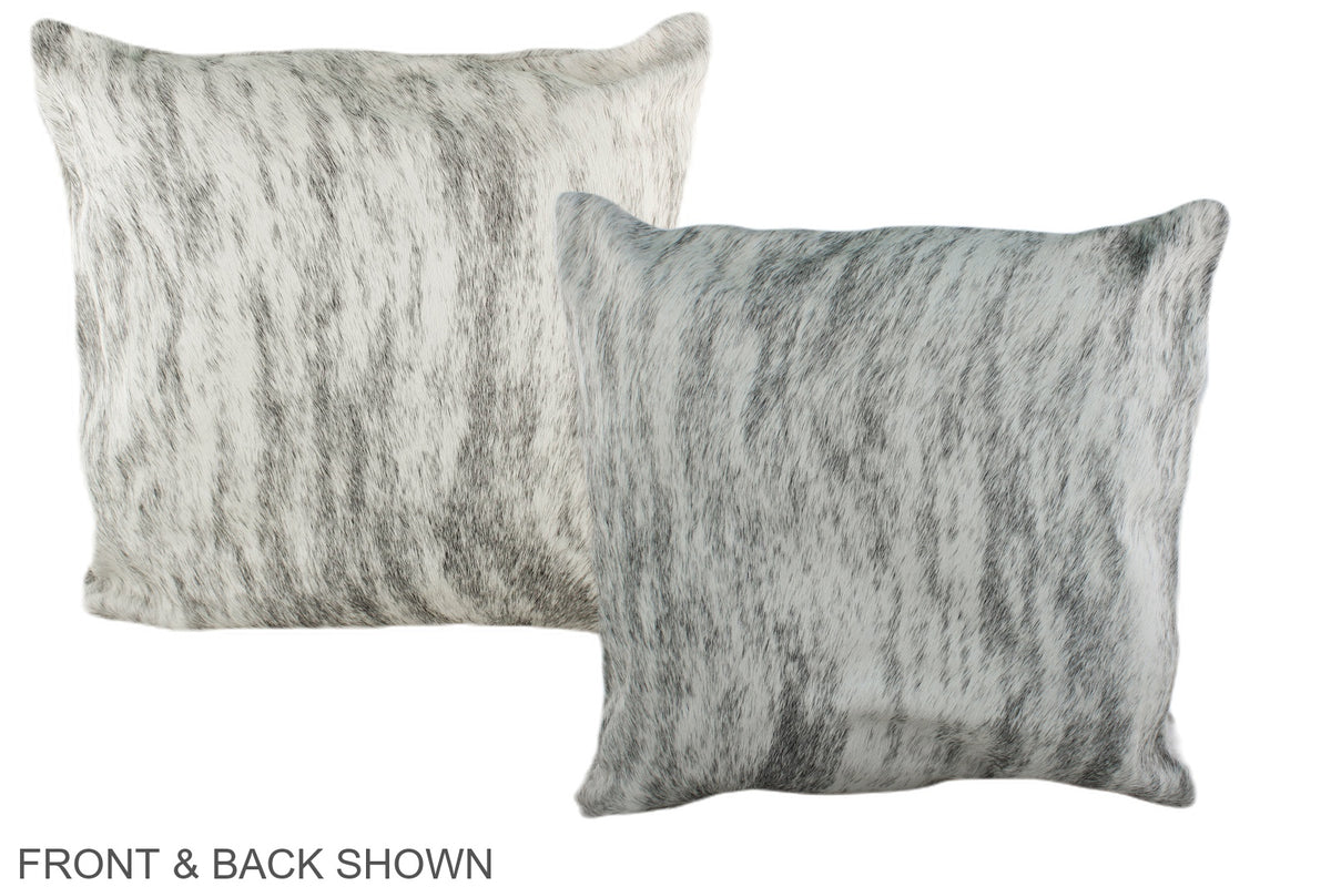 Grey Cowhide Pillow #A36622