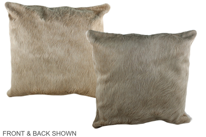 Champagne 20"x20" Brazilian Cowhide Pillow #A36623 by Hudson Hides