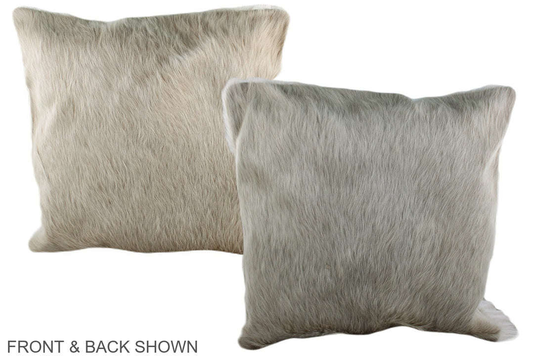 Champagne 20"x20" Brazilian Cowhide Pillow #A36632 by Hudson Hides