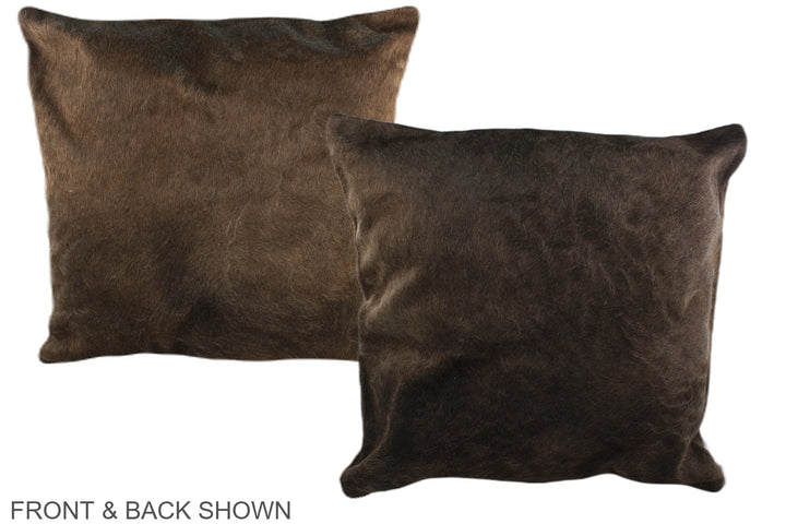 Taupe 20"x20" Brazilian Cowhide Pillow #A36639 by Hudson Hides