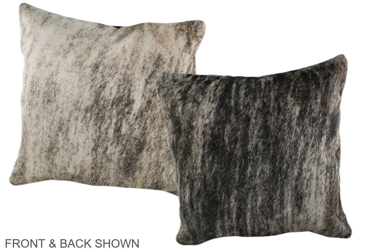 Grey Cowhide Pillow #A36642