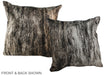 Grey 20"x20" Brazilian Cowhide Pillow #A36645 by Hudson Hides