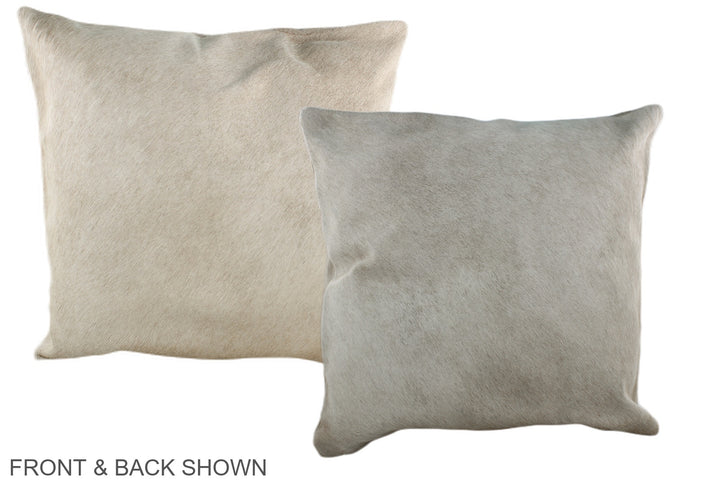 Grey 20"x20" Brazilian Cowhide Pillow #A36647 by Hudson Hides