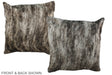 Grey 20"x20" Brazilian Cowhide Pillow #A36649 by Hudson Hides