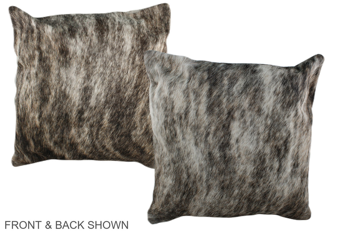 Grey Cowhide Pillow #A36649