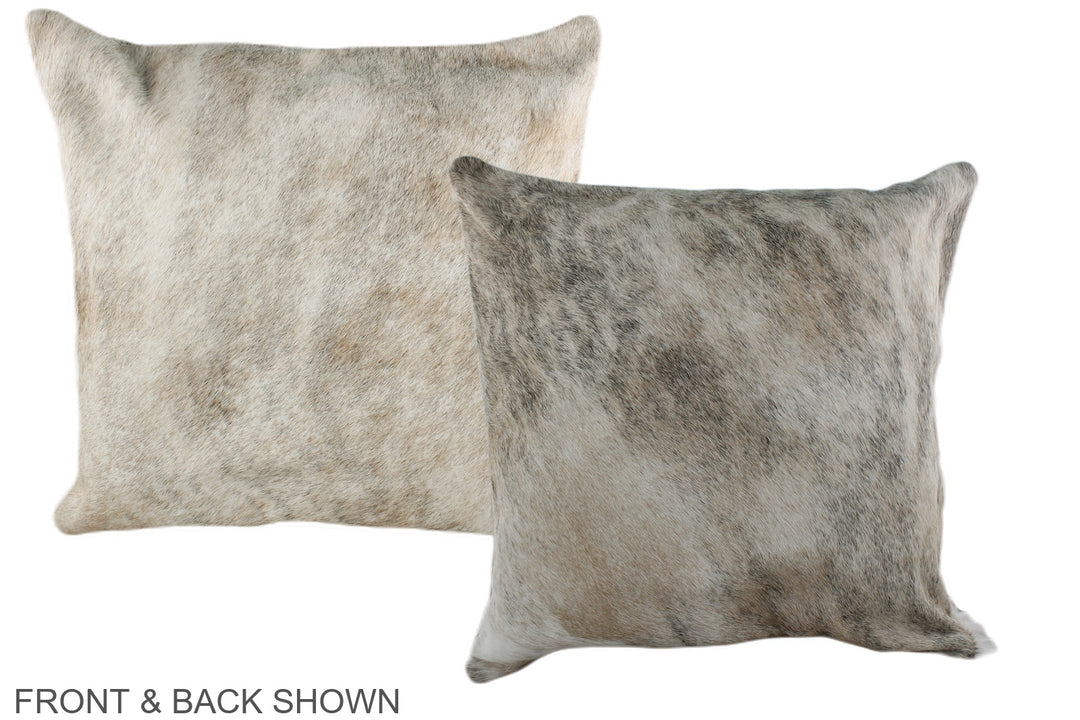 Light Brindle 20"x20" Brazilian Cowhide Pillow #A36650 by Hudson Hides