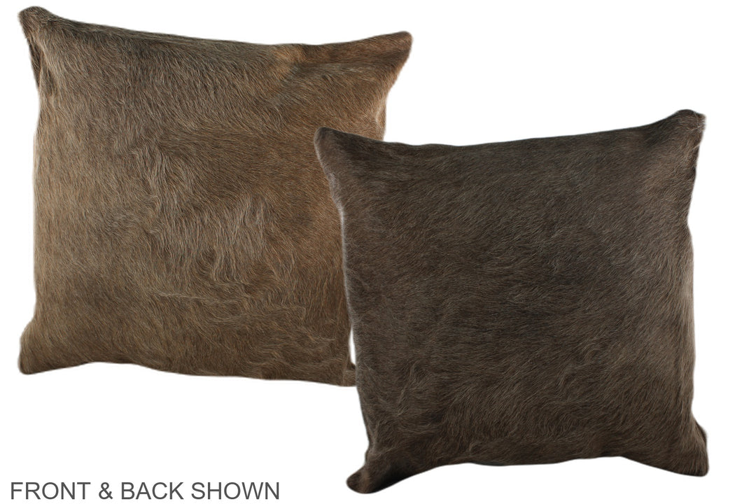 Taupe 20"x20" Brazilian Cowhide Pillow #A36651 by Hudson Hides