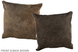 Taupe 20"x20" Brazilian Cowhide Pillow #A36651 by Hudson Hides