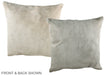 Ivory with Beige 20"x20" Brazilian Cowhide Pillow #A36655 by Hudson Hides