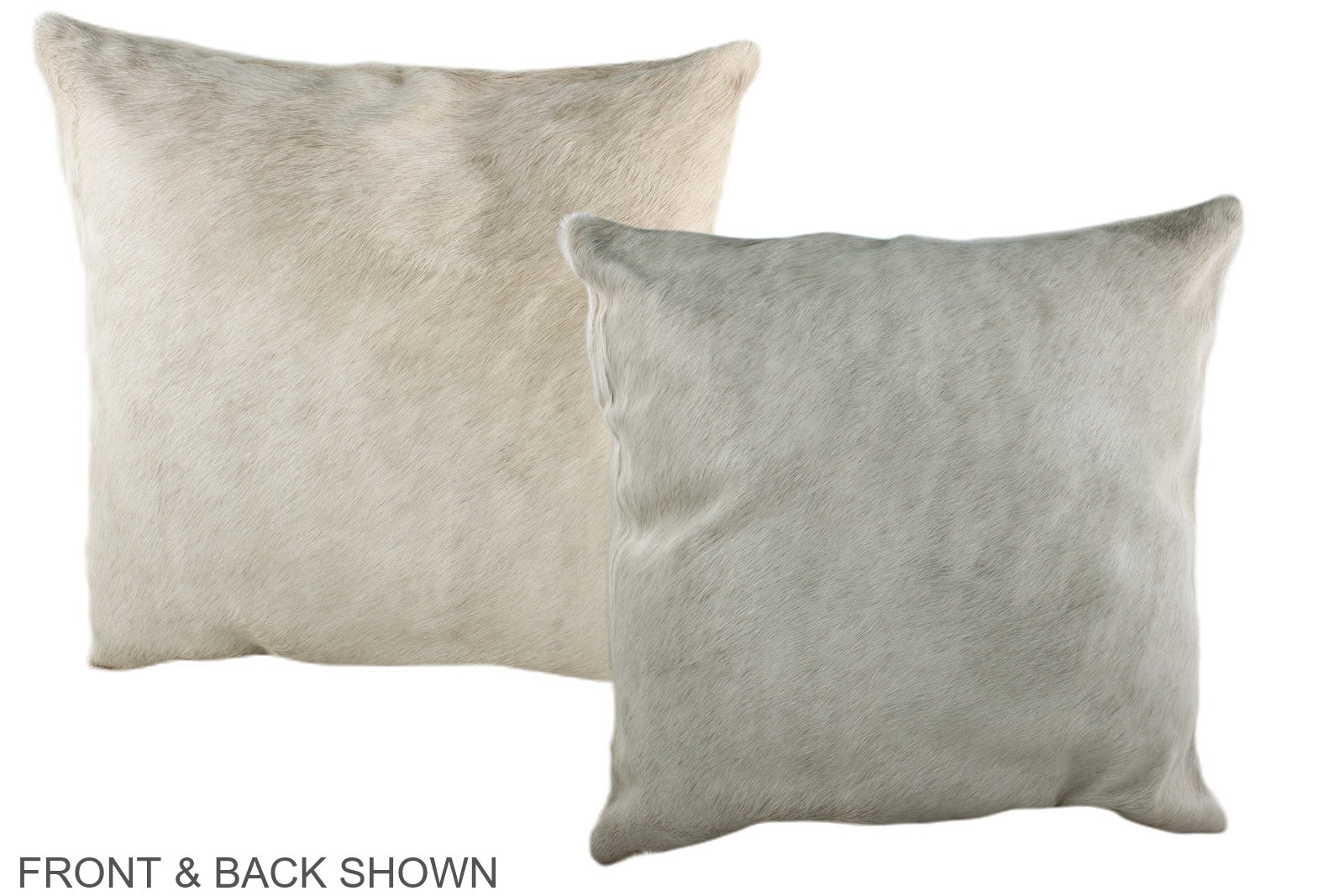 Ivory with Beige Cowhide Pillow #A36655