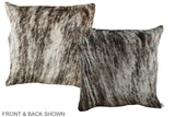 Grey 20"x20" Brazilian Cowhide Pillow #A36656 by Hudson Hides