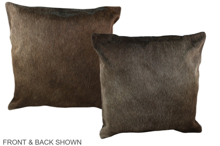 Taupe 20"x20" Brazilian Cowhide Pillow #A36661 by Hudson Hides