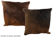 Chocolate 20"x20" Brazilian Cowhide Pillow #A36665 by Hudson Hides