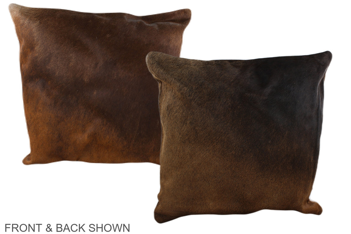 Chocolate Cowhide Pillow #A36665