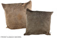 Taupe 20"x20" Brazilian Cowhide Pillow #A36666 by Hudson Hides