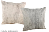 Grey 20"x20" Brazilian Cowhide Pillow #A36667 by Hudson Hides