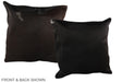 Solid Black 20"x20" Brazilian Cowhide Pillow #A36669 by Hudson Hides