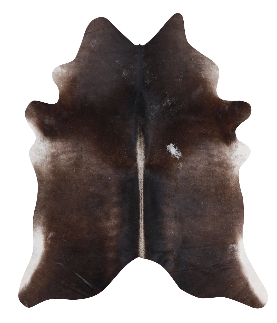 Dark Grey X-Large Brazilian Cowhide Rug 7'0"H x 5'10"W #A3667 by Hudso