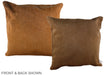 Solid Brown 20"x20" Brazilian Cowhide Pillow #A36670 by Hudson Hides