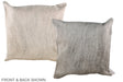 Grey 20"x20" Brazilian Cowhide Pillow #A36671 by Hudson Hides
