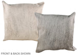 Grey 20"x20" Brazilian Cowhide Pillow #A36671 by Hudson Hides