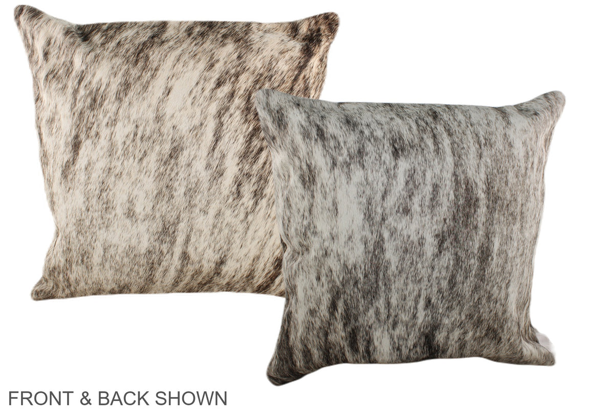 Grey Cowhide Pillow #A36676