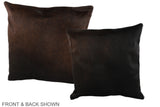 Chocolate 20"x20" Brazilian Cowhide Pillow #A36678 by Hudson Hides