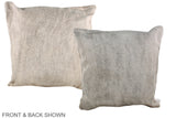 Grey 20"x20" Brazilian Cowhide Pillow #A36680 by Hudson Hides