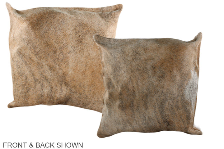 Caramel 20"x20" Brazilian Cowhide Pillow #A36681 by Hudson Hides