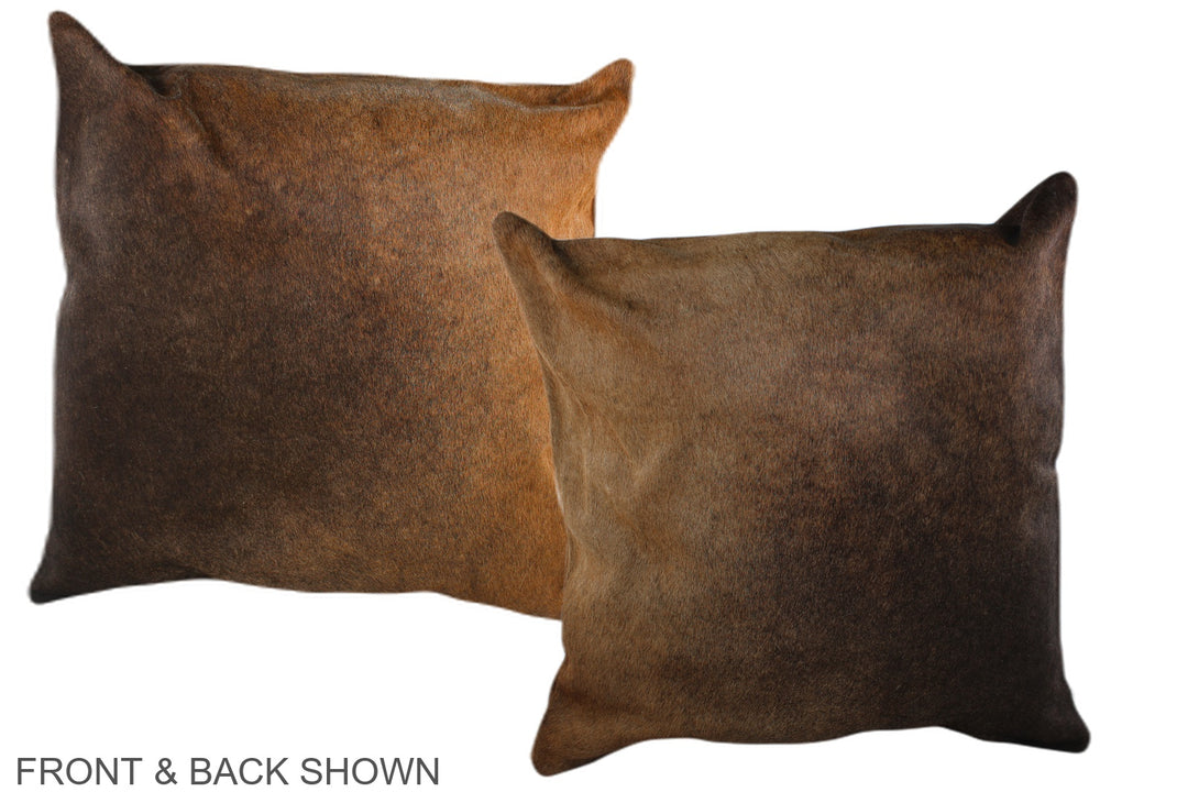 Chocolate 20"x20" Brazilian Cowhide Pillow #A36684 by Hudson Hides
