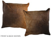 Chocolate 20"x20" Brazilian Cowhide Pillow #A36684 by Hudson Hides
