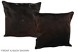 Chocolate 20"x20" Brazilian Cowhide Pillow #A36685 by Hudson Hides