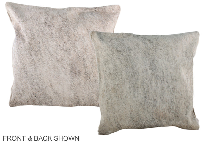 Grey 20"x20" Brazilian Cowhide Pillow #A36694 by Hudson Hides