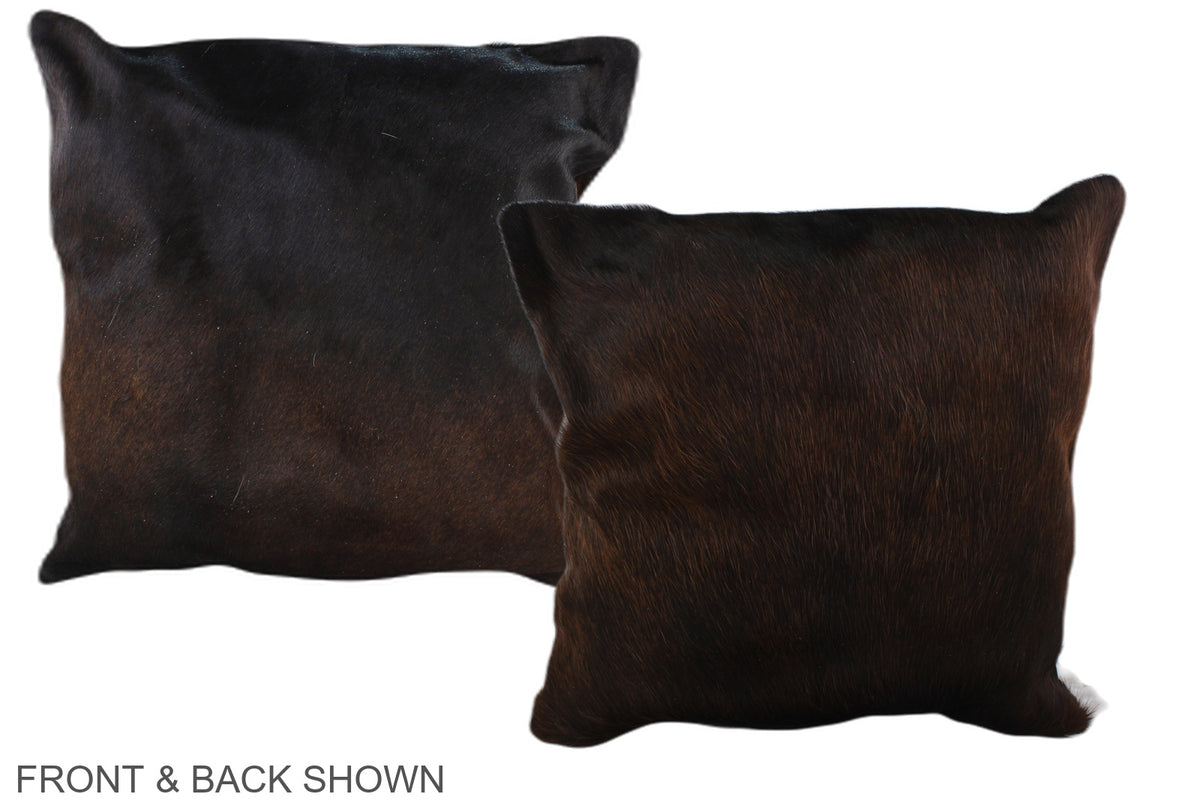 Chocolate Cowhide Pillow #A36700